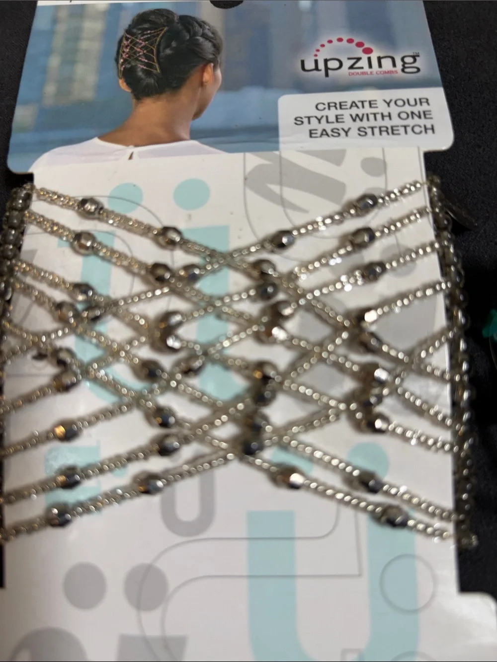 scunci Black Hair Comb Clip Set